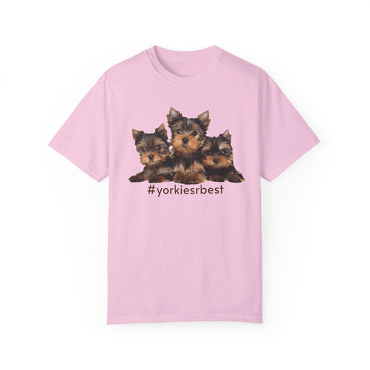 Speed&Sport™ Dog Lovers Garment-Dyed T-shirt #yorkiesrbest